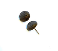 Load image into Gallery viewer, Black Lava Rock Studs
