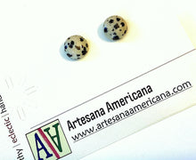 Load image into Gallery viewer, Dalmatian Jasper Studs
