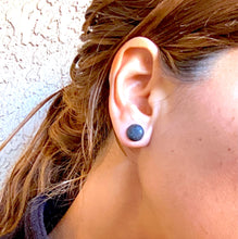 Load image into Gallery viewer, Black Lava Rock Studs
