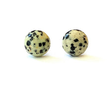 Load image into Gallery viewer, Dalmatian Jasper Studs
