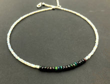 Load image into Gallery viewer, Black and White Opal Necklace
