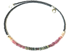 Load image into Gallery viewer, Tourmaline with Black Seed Beads

